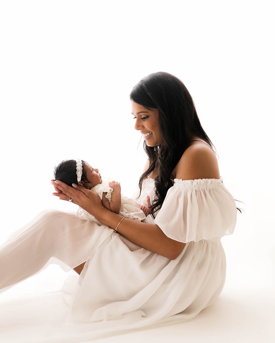 Elegant Neutral Wardrobe Inspiration For Newborn Sessions