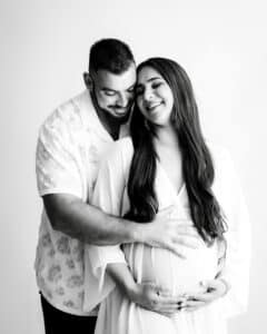 Couple Studio Maternity Photoshoot | Pricing For Maternity Photography In Dallas