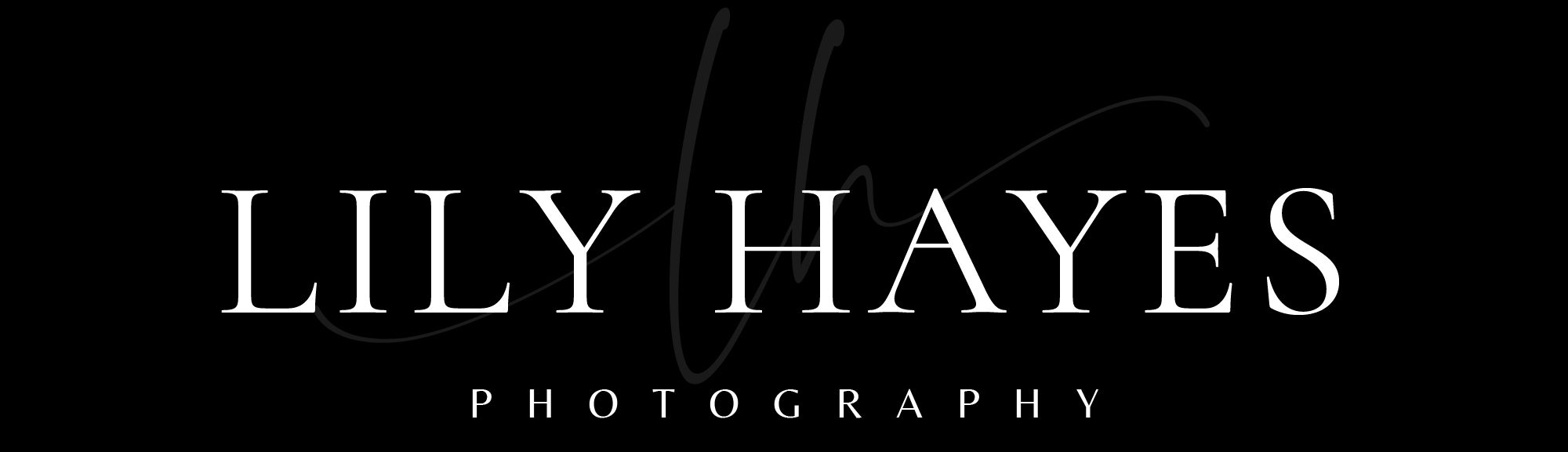 Lily Hayes Photography logo, a luxury maternity and newborn photography studio serving Dallas, Texas.