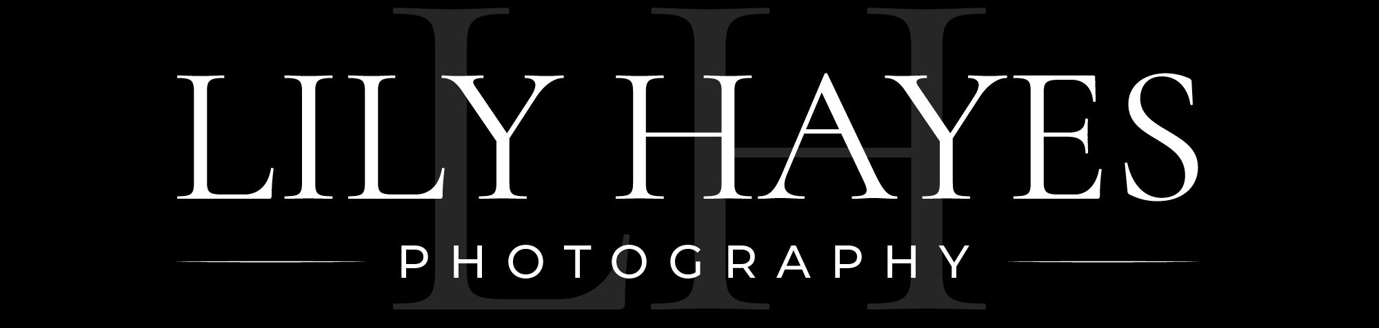 Lily Hayes Photography logo, Dallas maternity, newborn, and family photographer
