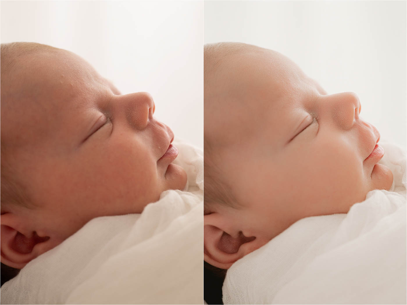 The Art Behind The Final Image: What Professional Photo Editing Really Looks Like 5 Before And After Newborn Portrait Editing Comparison Showing Professional Skin Tone And Color Correction In Dallas Texas