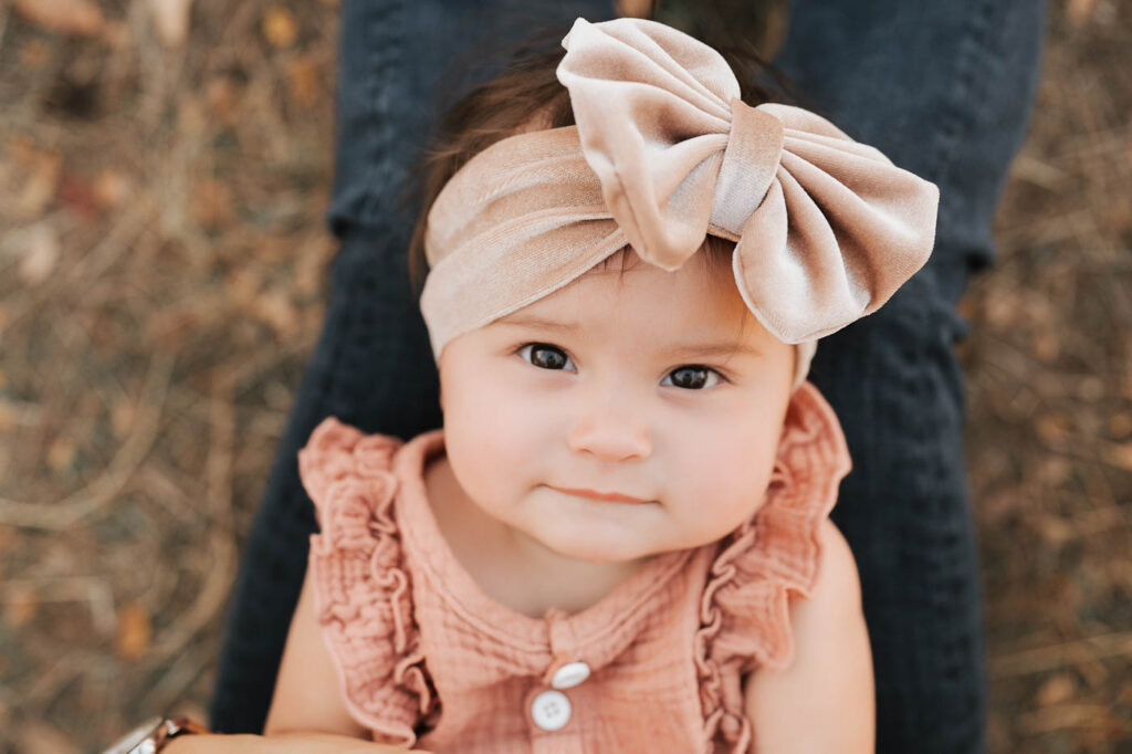 How A Dallas Family Photographer Works With Young Kids Who Don’t Want To Sit Still 2 Close-Up Portrait Of A Toddler During A Dallas Family Photo Session.